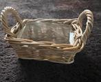 Rieten mand 25x18x12cm hoog, nieuw, Mand, Nieuw, Ophalen of Verzenden, Riet