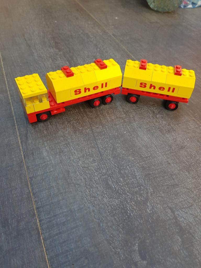 Lego Shell truck met aanhanger, Lego, Ophalen of Verzenden, Compleet, Complete set