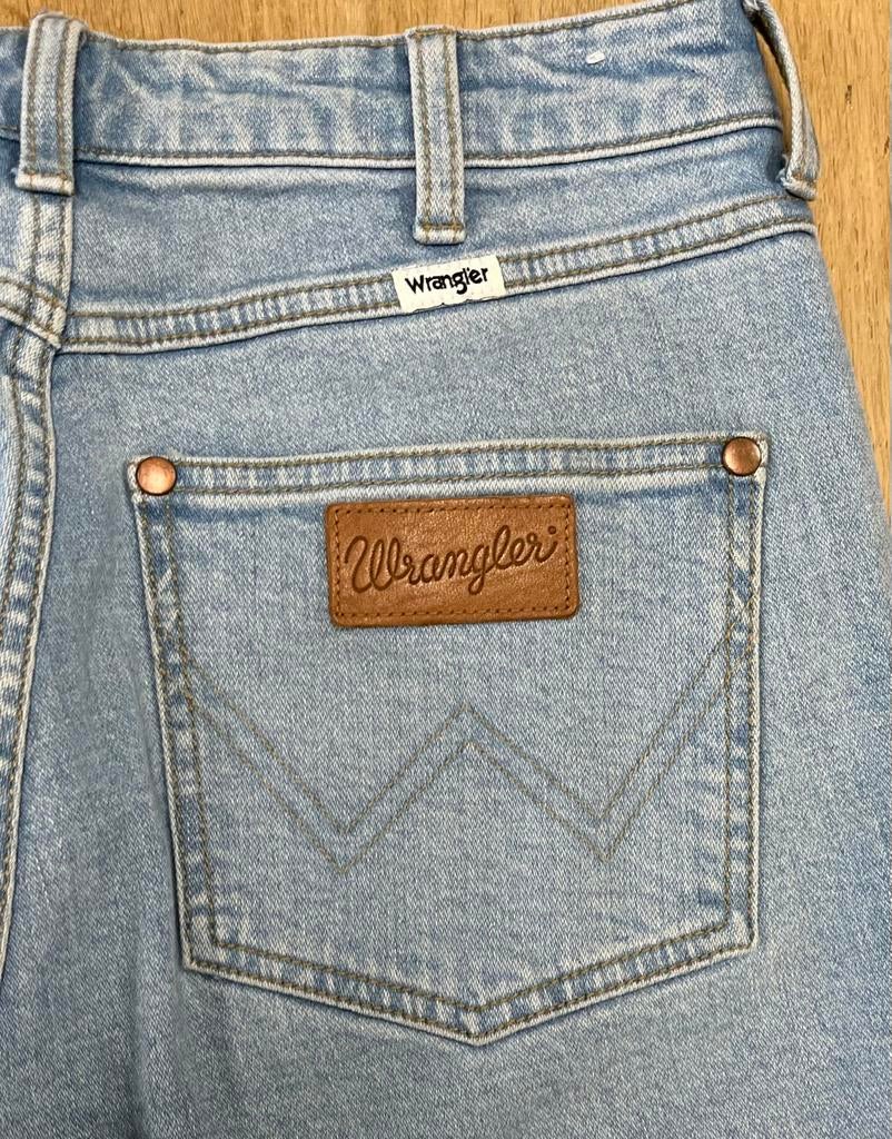 Wrangler Walker high waist spijkerbroek blauw - Maat W28 L34, Ophalen of Verzenden, Zo goed als nieuw, Blauw, W28 - W29 (confectie 36)