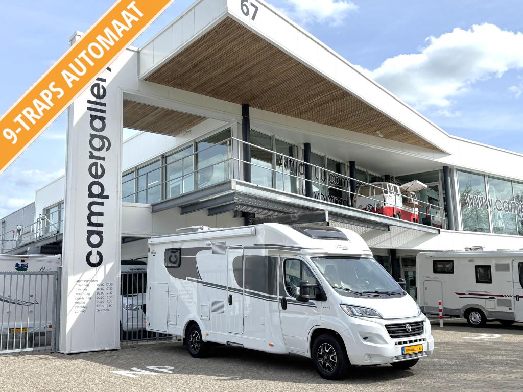Carado T 447 9-TRAPS AUTOMAAT ENKELE BEDDEN 5 ZITPLEKKEN!, Caravans en Kamperen, Campers, Bedrijf, tot en met 5, Half-integraal