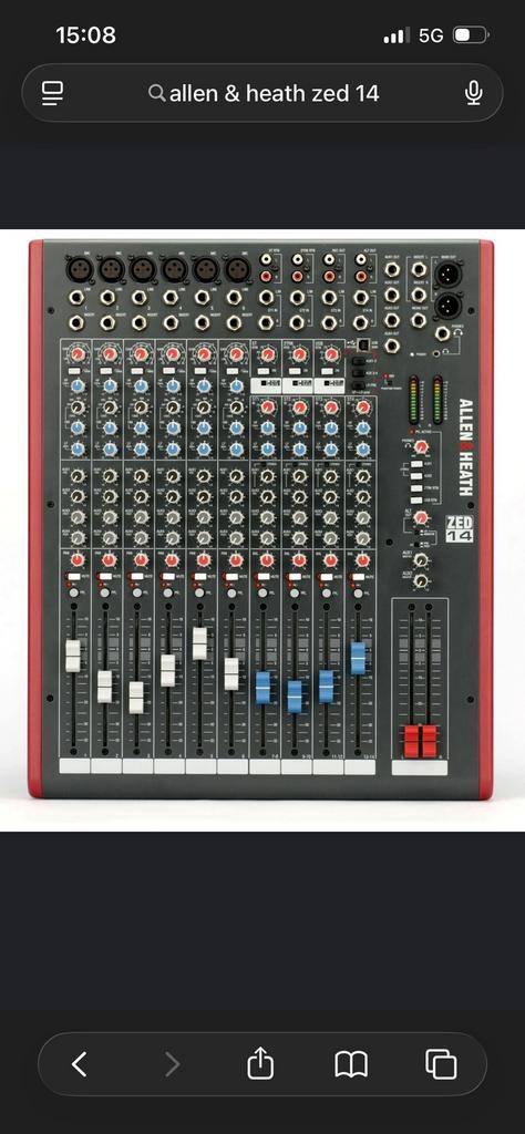 Allen & Health ZED-14 live mixer, Ophalen, Zo goed als nieuw