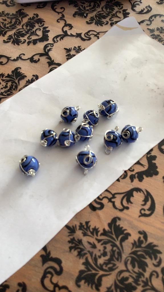 10 glaskralen voor 0.90, Hobby en Vrije tijd, Kralen en Sieraden maken, Ophalen of Verzenden, Zo goed als nieuw