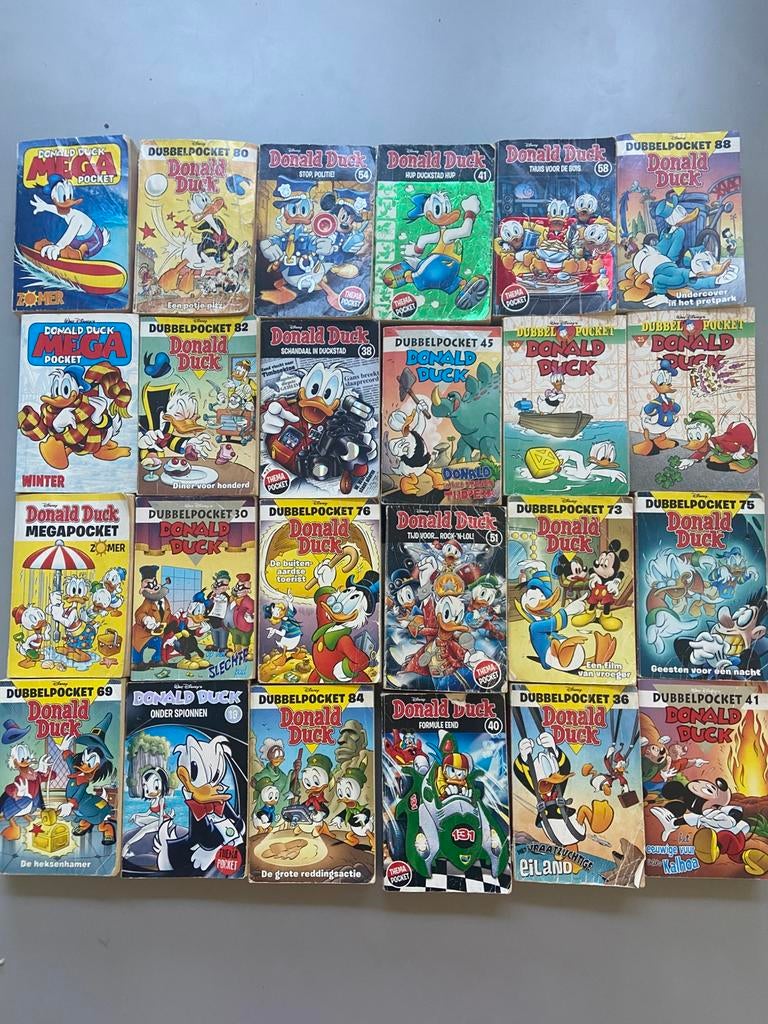 Donald Duck Verzameling Dubbelpockets, Pockets & Strips, Meerdere stripboeken, Ophalen of Verzenden, Zo goed als nieuw