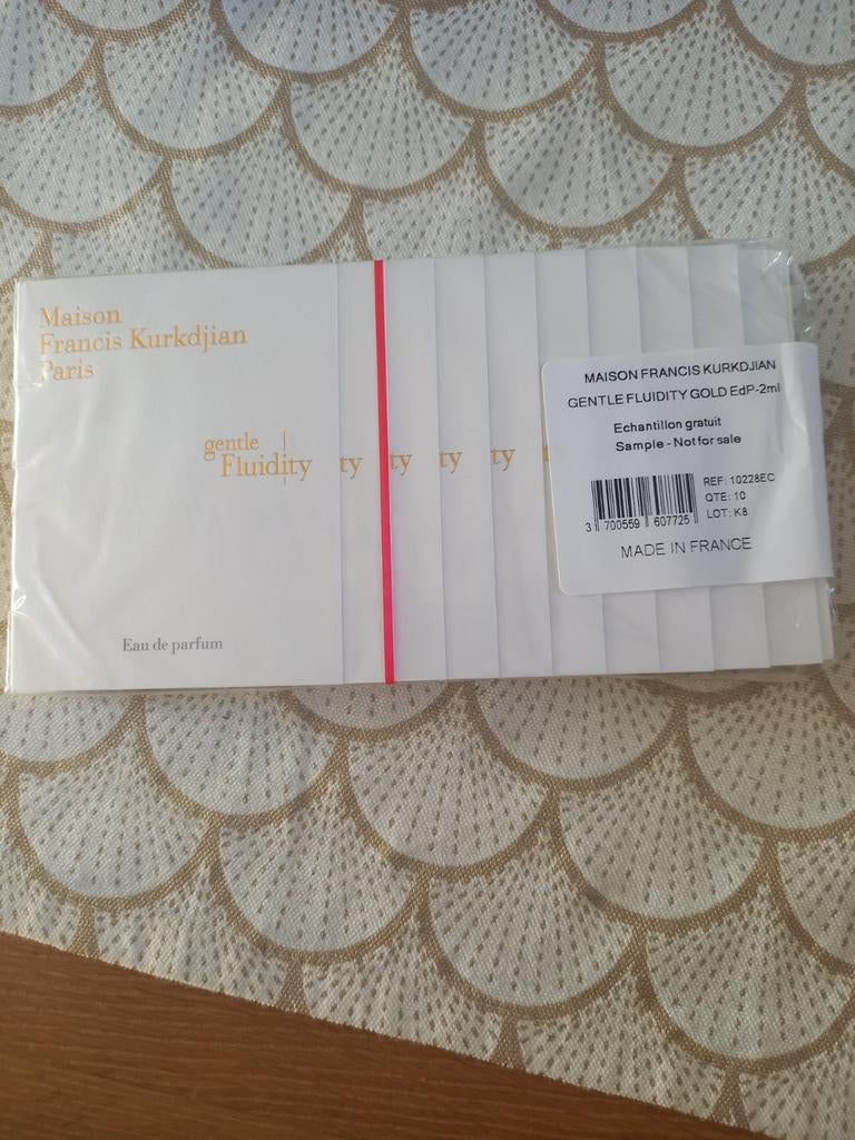 10 proefjes Gentle Fluidity Gold Maison Francis Kurkdjian, Ophalen of Verzenden, Nieuw