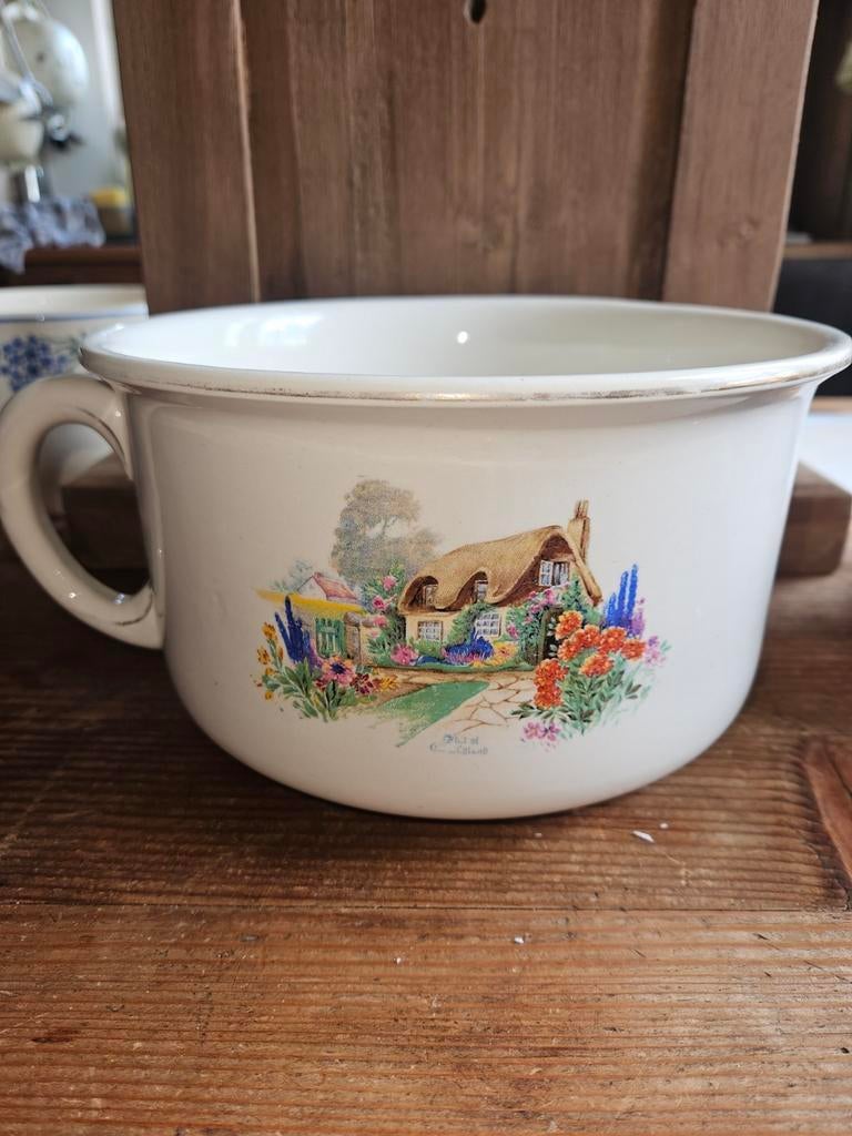 Vintage Keramiek Po met Cottage Decor - Wilkinson Ltd, Antiek en Kunst, Ophalen of Verzenden