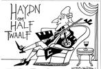 Cartoon van 'Opland" - Haydn op half Twaalf 1996, Verzenden, 1980 tot heden, Ongelopen, Cultuur en Media