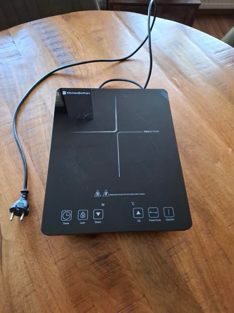 KitchenBrothers inductie kookplaat, Witgoed en Apparatuur, Kookplaten, Ophalen, Vrijstaand, Inductie, 3 kookzones of minder