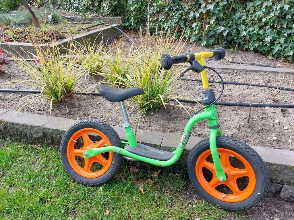 Puky Loopfiets Groen/Oranje, Kinderen en Baby's, Speelgoed | Buiten | Voertuigen en Loopfietsen, Ophalen, Gebruikt, Loopfiets