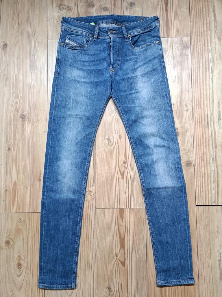Diesel Sleenker maat 30-32, Kleding | Heren, Spijkerbroeken en Jeans, Ophalen of Verzenden, Zo goed als nieuw, Blauw, W32 (confectie 46) of kleiner