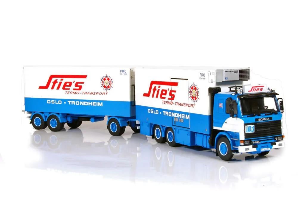 Tekno Scania 142 sties combi,, Hobby en Vrije tijd, Modelauto's | 1:50, Ophalen of Verzenden, Zo goed als nieuw, Bus of Vrachtwagen