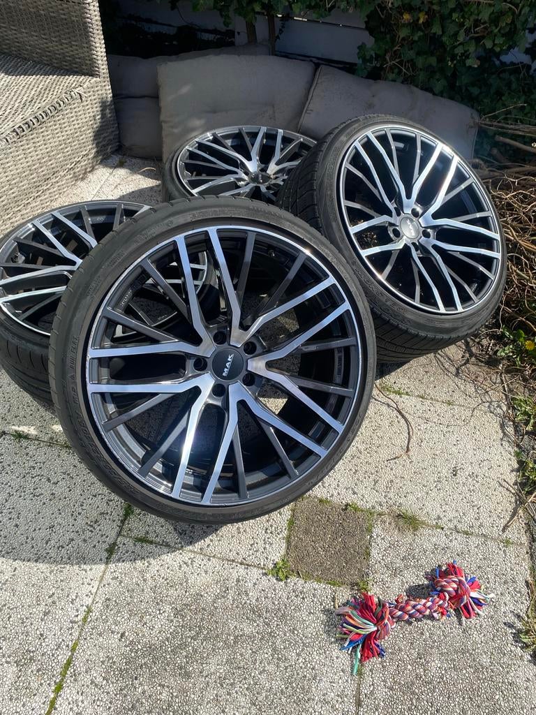 21 inch 5x120 MAK velgen opknappers breedset, Auto-onderdelen, Ophalen, Gebruikt, Banden en Velgen, 21 inch