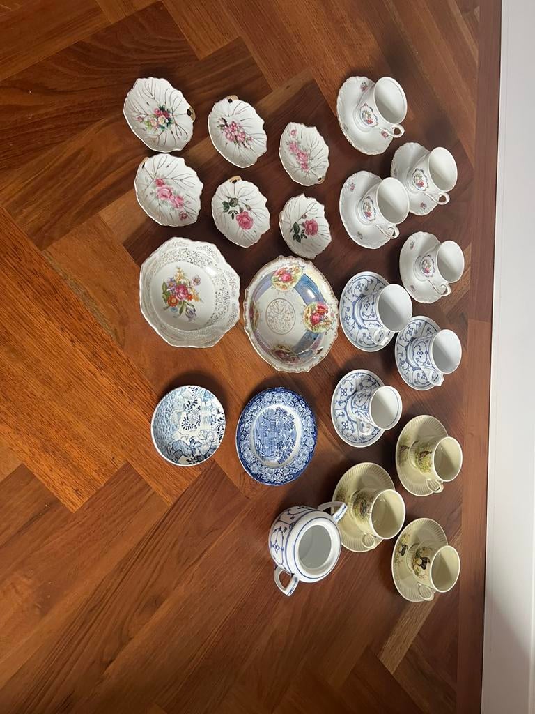 Antiek servies, Jäger, Winterling etc. + Japans theeservies, Antiek en Kunst, Antiek | Servies compleet, Ophalen