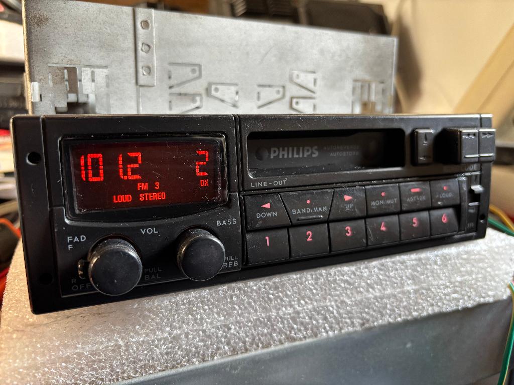 Philips 22DC511 - stereo radio/cassette - eind jaren '80, Ophalen, Gebruikt