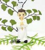 Prachtige communie jongetje met een kruisje., Ophalen of Verzenden, Nieuw, Versiering, Overige