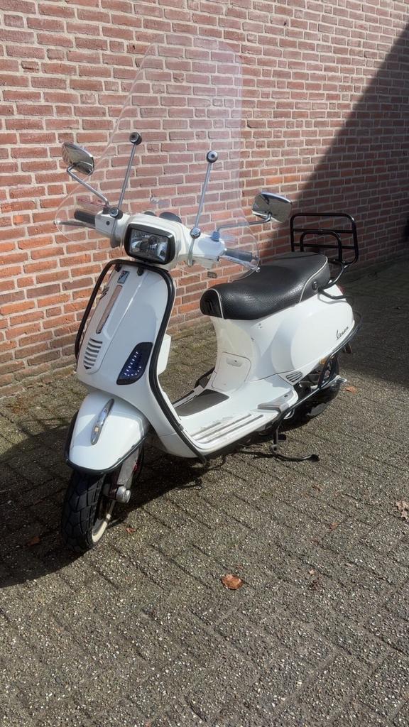 Witte Vespa S scooter SNOR 2Takt, Fietsen en Brommers, Scooters | Vespa, Ophalen, Gebruikt, Benzine, Vespa S