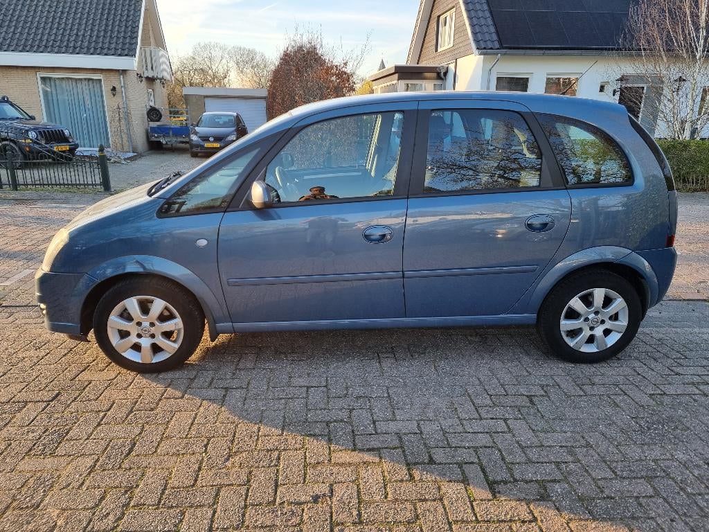 Opel Meriva 1.6 16V Cosmo, koude airco, nieuwe APK,trekhaak, Auto's, Voorwielaandrijving, 4 cilinders, Blauw, Origineel Nederlands