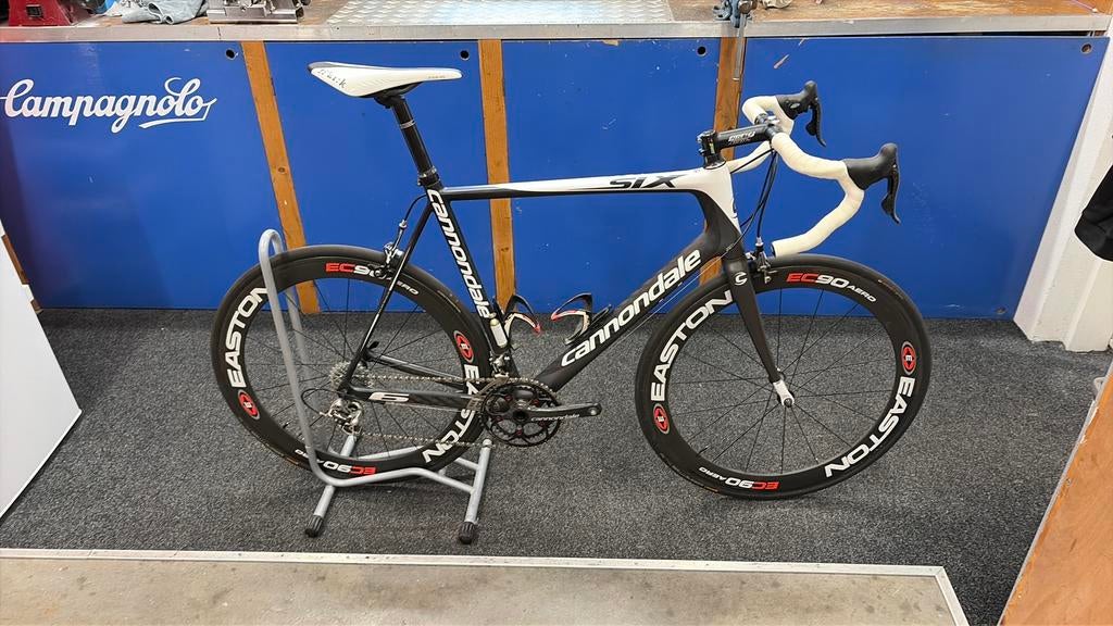 Cannondale  Six  met campagnolo  mt 60cm, Overige merken, 28 inch, Gebruikt, Carbon