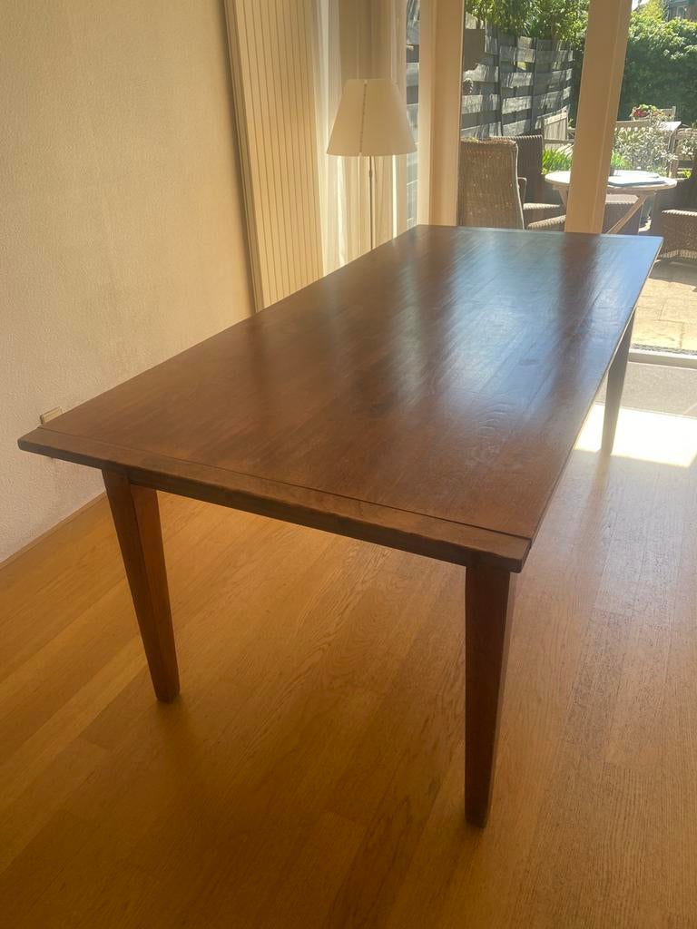 Fraaie kersenhouten eettafel, Ophalen, Gebruikt, 200 cm of meer, 50 tot 100 cm