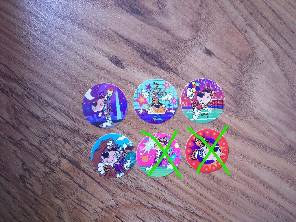 4st van 1e druk flippo`s serie 76 t/m 100, flippo fris., Verzamelen, Flippo's, Ophalen of Verzenden, Spiek, Losse flippo's