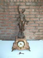 Marmer Pendule, met beeld uit 1831, Antiek en Kunst, Ophalen of Verzenden