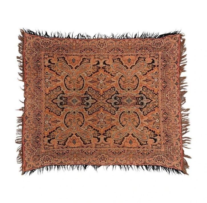 Vintage Paisley wol Wandkleed worteldoek tafelkleed 85x105cm, Binnen, Gebruikt, HYPE POP-UP, Ophalen of Verzenden