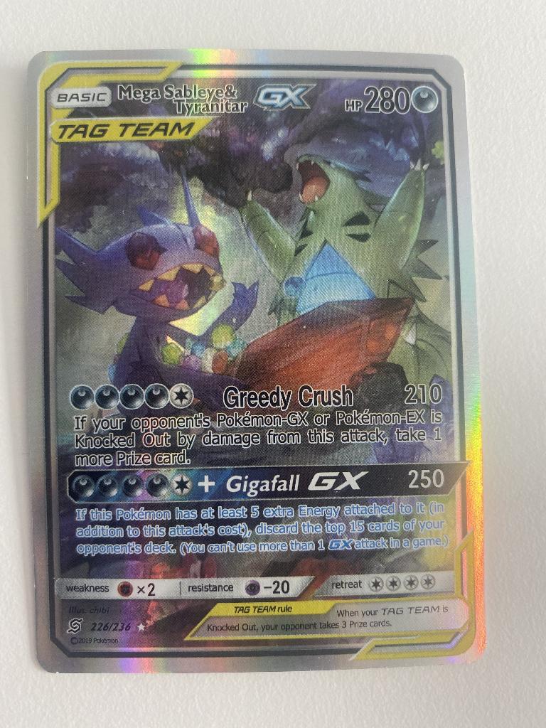 Mega Sableye & Tyranitar - Pokemon kaart, Ophalen of Verzenden, Zo goed als nieuw, Losse kaart