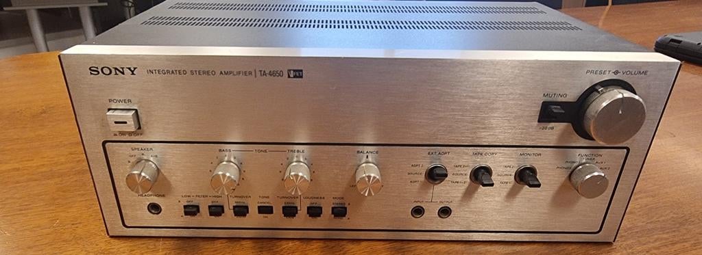 Sony Stereo Versterker TA-4650 vFET, Gebruikt, Ophalen of Verzenden, 60 tot 120 watt, Sony