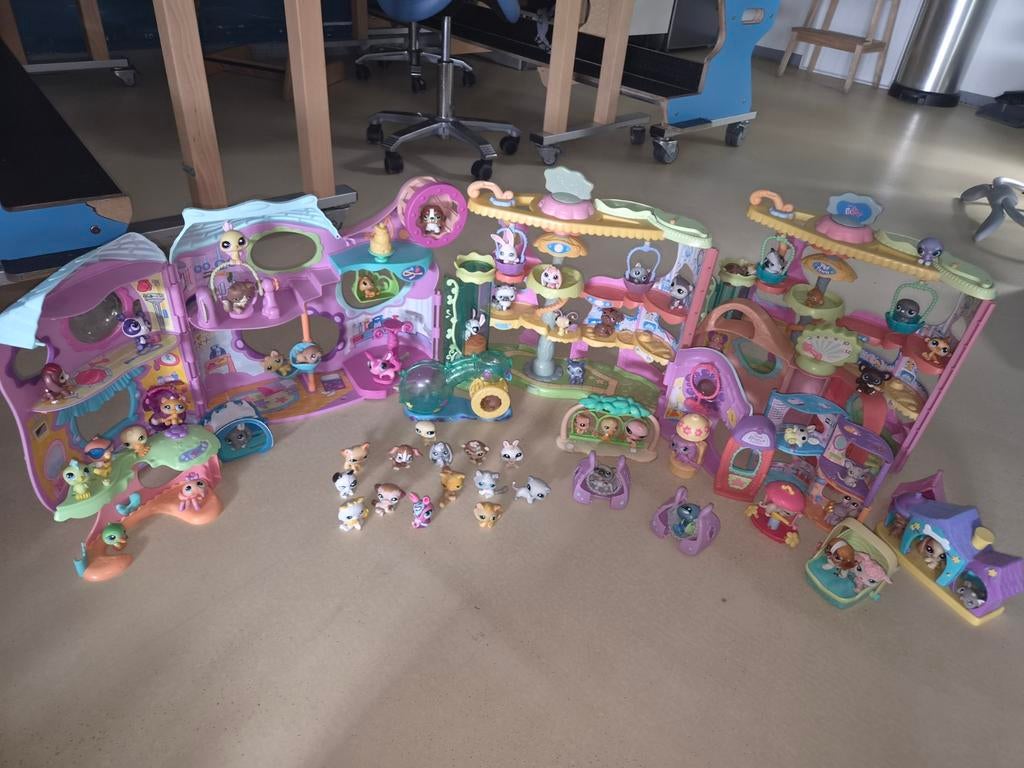 Grote set met veel Littlest Pet Shop diertjes en huizen, Kinderen en Baby's, Speelgoed | Overig, Ophalen of Verzenden