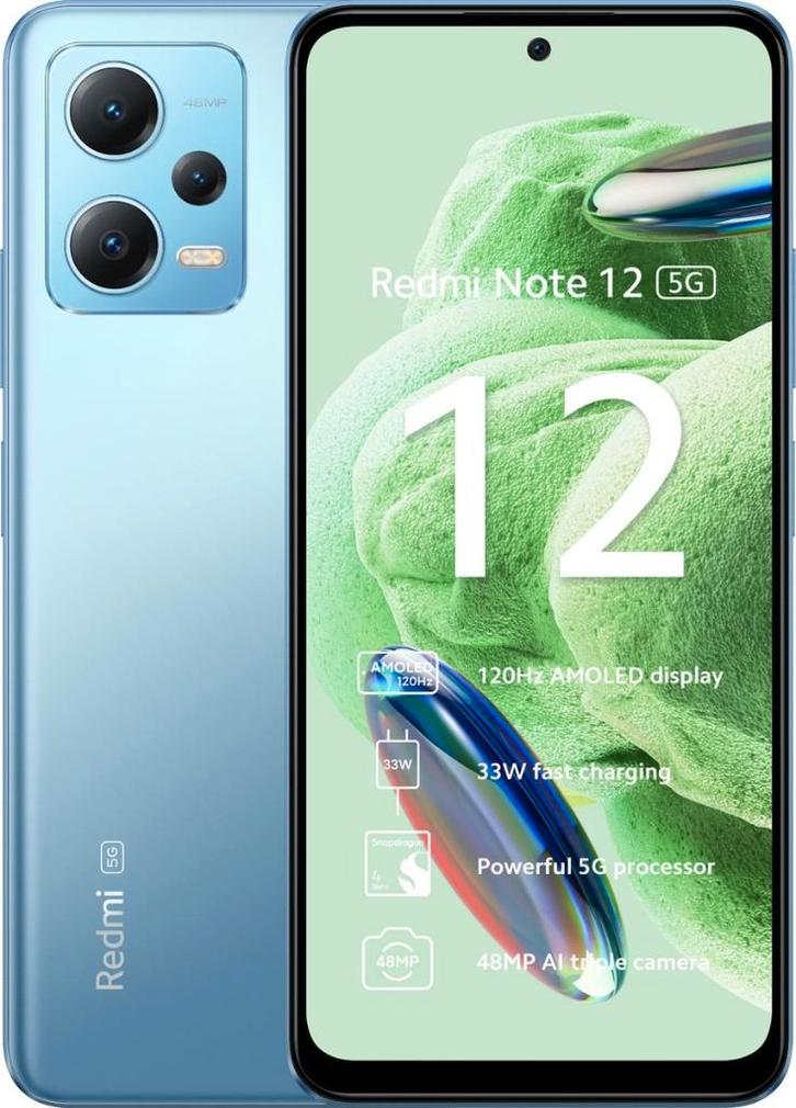 Phone city l Xiaomi Redmi Note 12 5G 128GB nieuw & garantie, Telecommunicatie, Mobiele telefoons | Toebehoren en Onderdelen, Nieuw