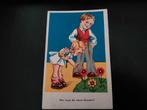 Wie krijgt die mooie bloemen?, gelopen, jaren '40., Verzenden, 1940 tot 1960, Gelopen, Kinderen