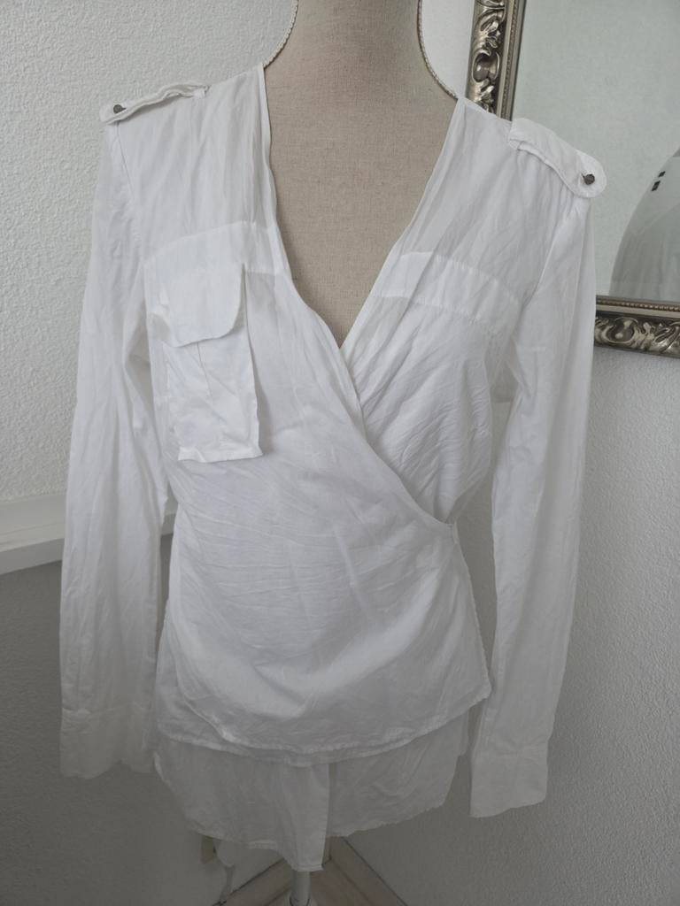 Blouse IKKS, IKKS, Wit, Maat 42/44 (L), Ophalen of Verzenden
