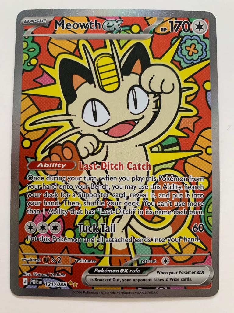 Meowth Ex 121/088., Ophalen, Nieuw, Losse kaart, Foil