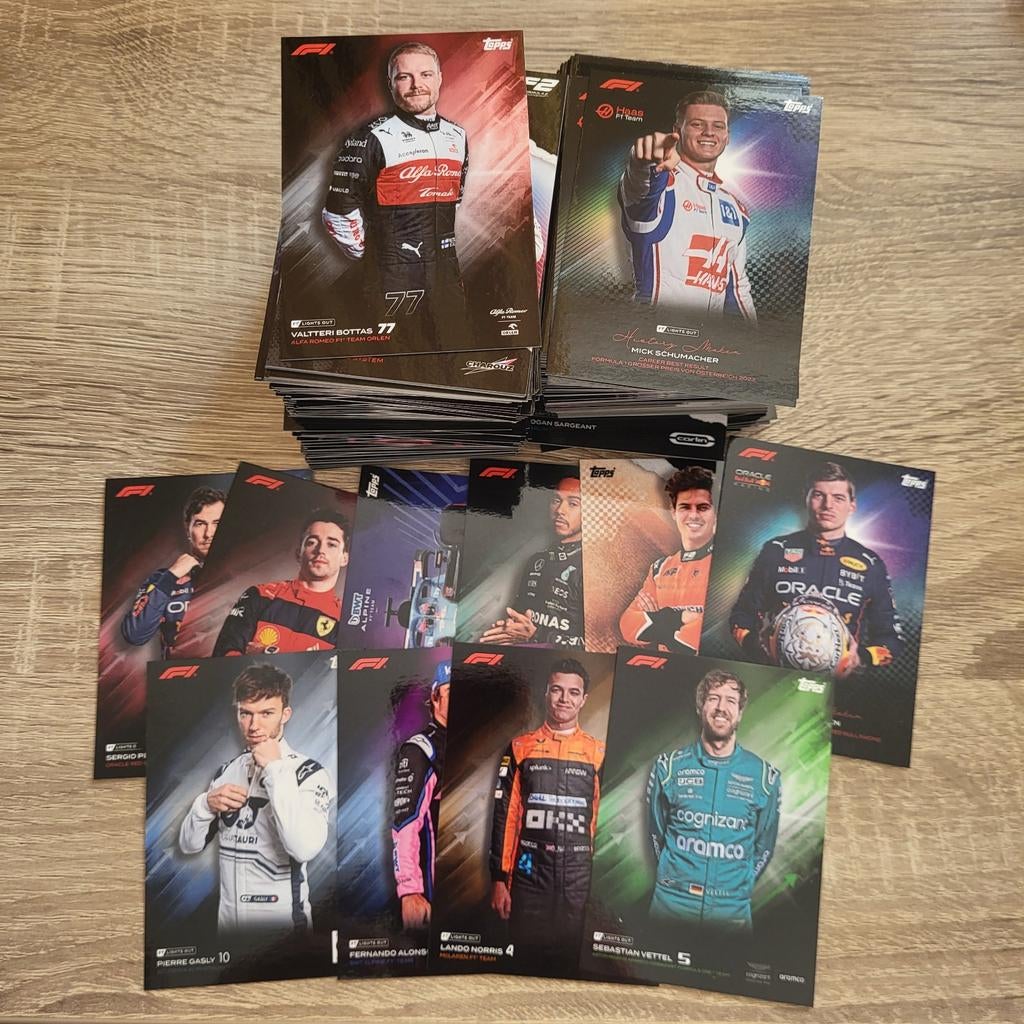 Bulk 323 Topps Lights Out F1 2022 kaarten, Ophalen of Verzenden