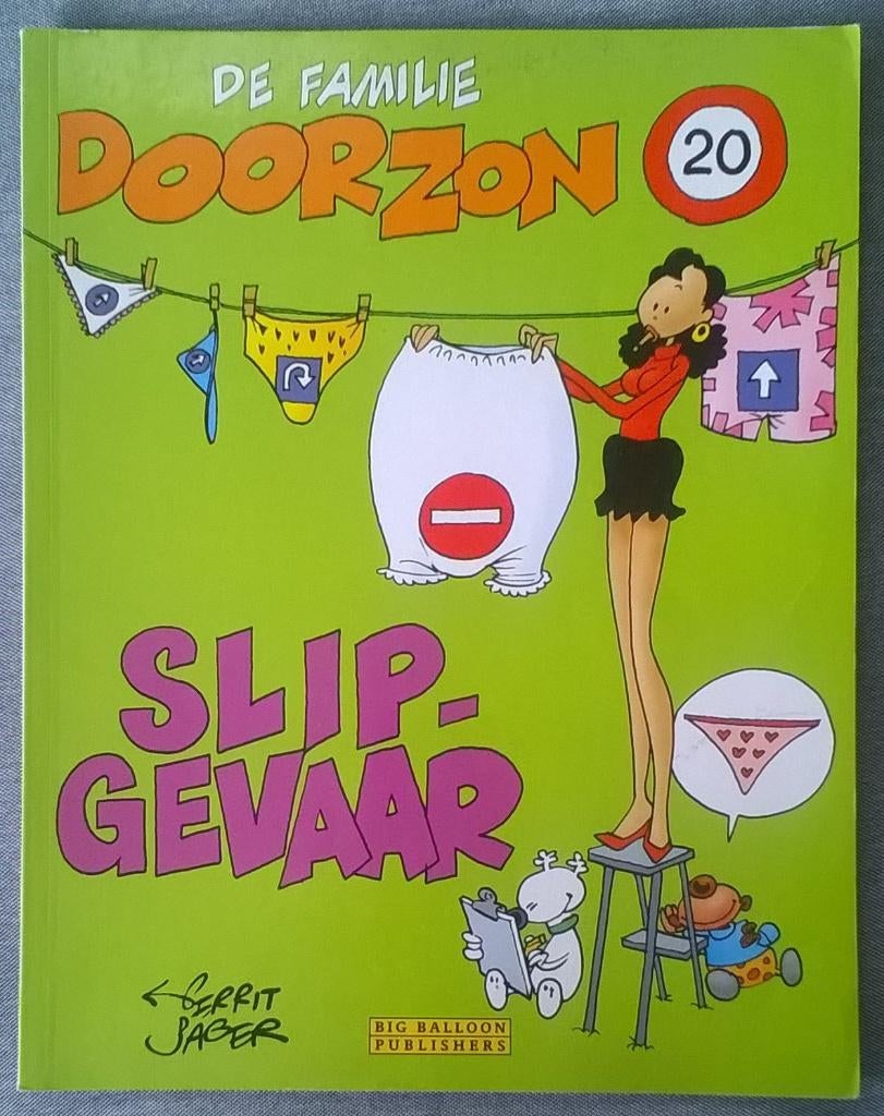 De Familie Doorzon 20 - Slipgevaar, Eén stripboek, Ophalen of Verzenden, Zo goed als nieuw, Gerrit de Jager