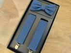 *NIEUW*: Luxe blauwe set bretels & vlinderstrik Lerros, Kleding | Heren, Lerros, Blauw, Nieuw, Ophalen of Verzenden
