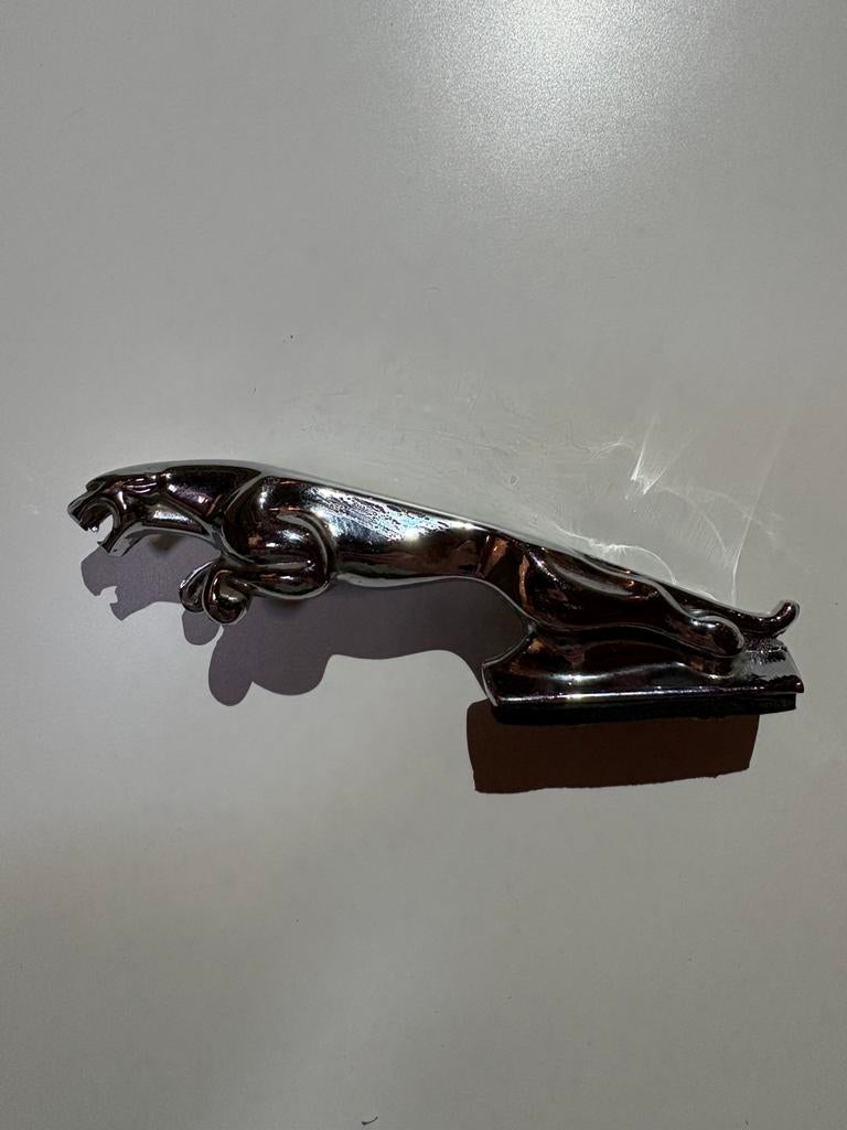 Jaguar ‘Leaping Cat’ Ornament Chroom, Ophalen of Verzenden, Zo goed als nieuw, Auto's