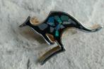 Kangoeroe  Broche Met Opaal, Sieraden, Tassen en Uiterlijk, Overige materialen, Gebruikt, Verzenden, Minder dan 4 cm
