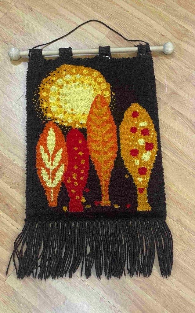 Smyrna wandkleed retro oranje bruin 93/53 cm