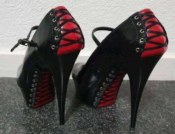Pleaser high heels hoge hakken. Mt.40, Kleding | Dames, Schoenen, Zwart, Pleaser, Ophalen of Verzenden, Zo goed als nieuw