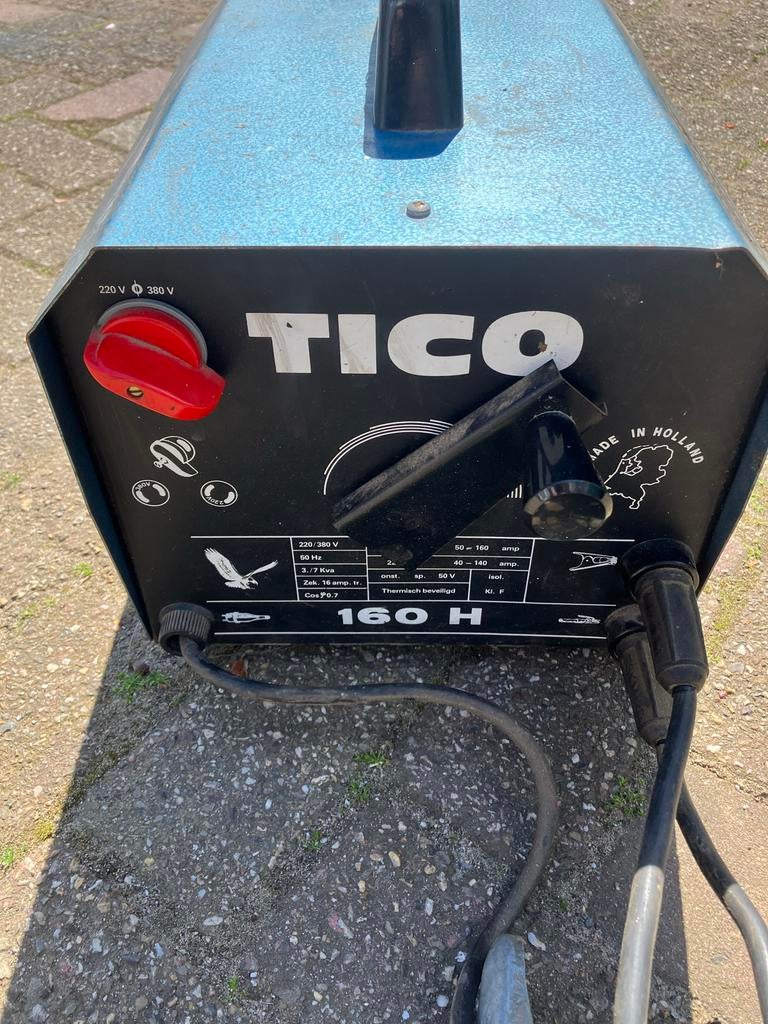 TICO 160 H lasapparaat, Ophalen, Gebruikt, 150 tot 250 ampère, Elektroden