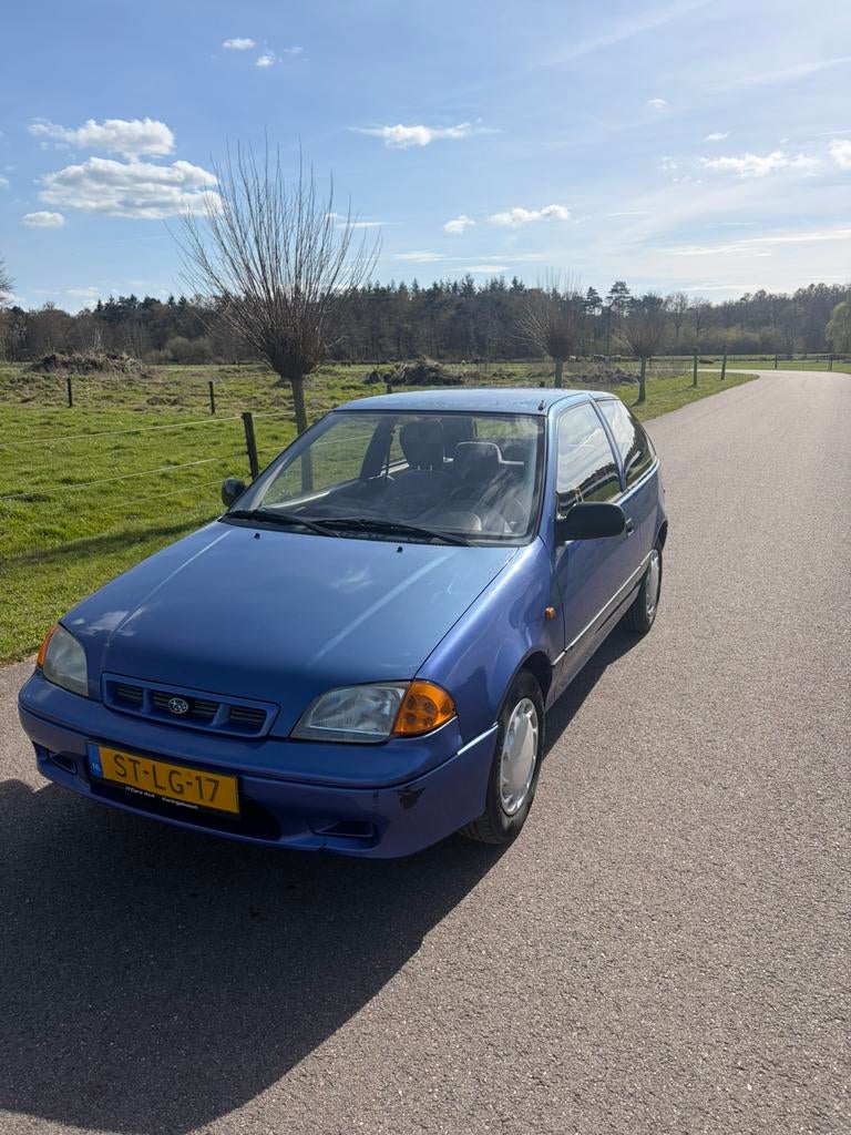 Subaru Justy 1.3 GX AWD 1998 Blauw, Justy, Stof, 4 cilinders, Blauw