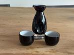 Traditionele Japanse sake servies set van keramiek en glas, Keramiek, Overige typen, Ophalen of Verzenden, Zo goed als nieuw
