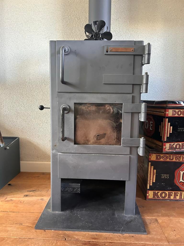 Dik Geurts design houtkachel, Ophalen, Gebruikt, Houtkachel, Vrijstaand