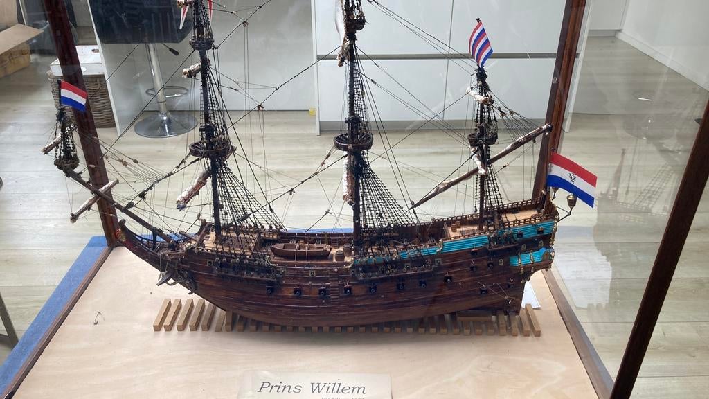 Kolderstok modelschip Prins Willem scheepsmodel, Ophalen of Verzenden, Zo goed als nieuw