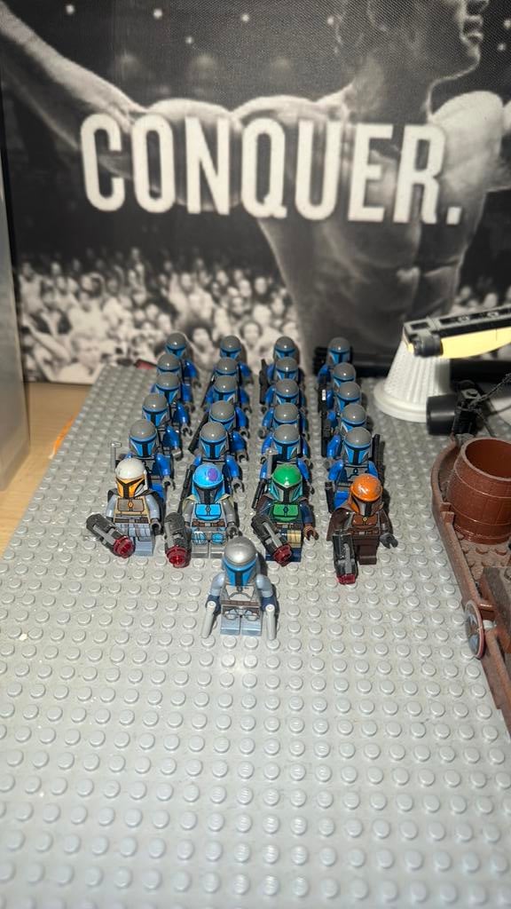 LEGO Star Wars Mandalorian leger + Jango Fett – army builder, Ophalen of Verzenden, Zo goed als nieuw, Actiefiguurtje