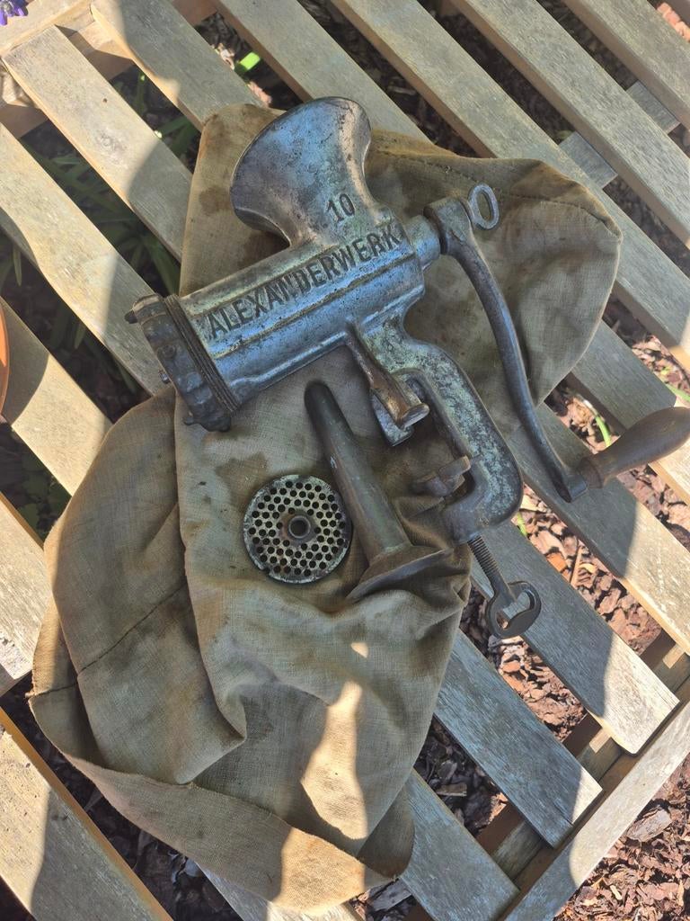 Authentieke gehaktmolen, Ophalen of Verzenden