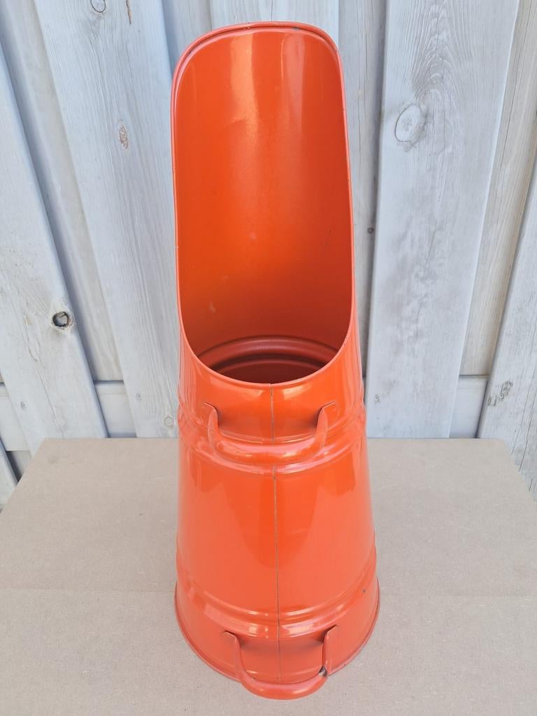 Vintage oranje kolenkit jaren 60, Antiek en Kunst, Antiek | Emaille, Ophalen of Verzenden