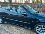 Saab 9-3 1.8 T Cabrio 2006 Zwart, Auto's, Voorwielaandrijving, 1998 cc, Metallic lak, 4 cilinders