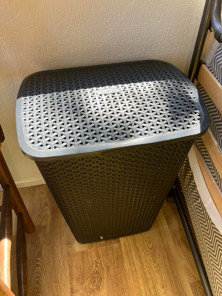 Antraciet curver wasmand, Huis en Inrichting, Ophalen, Gebruikt, Grijs, Overige typen