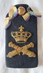 Marine Epaulet schouderstuk militair koperdraad, Ophalen of Verzenden, Marine, Nederland, Embleem of Badge